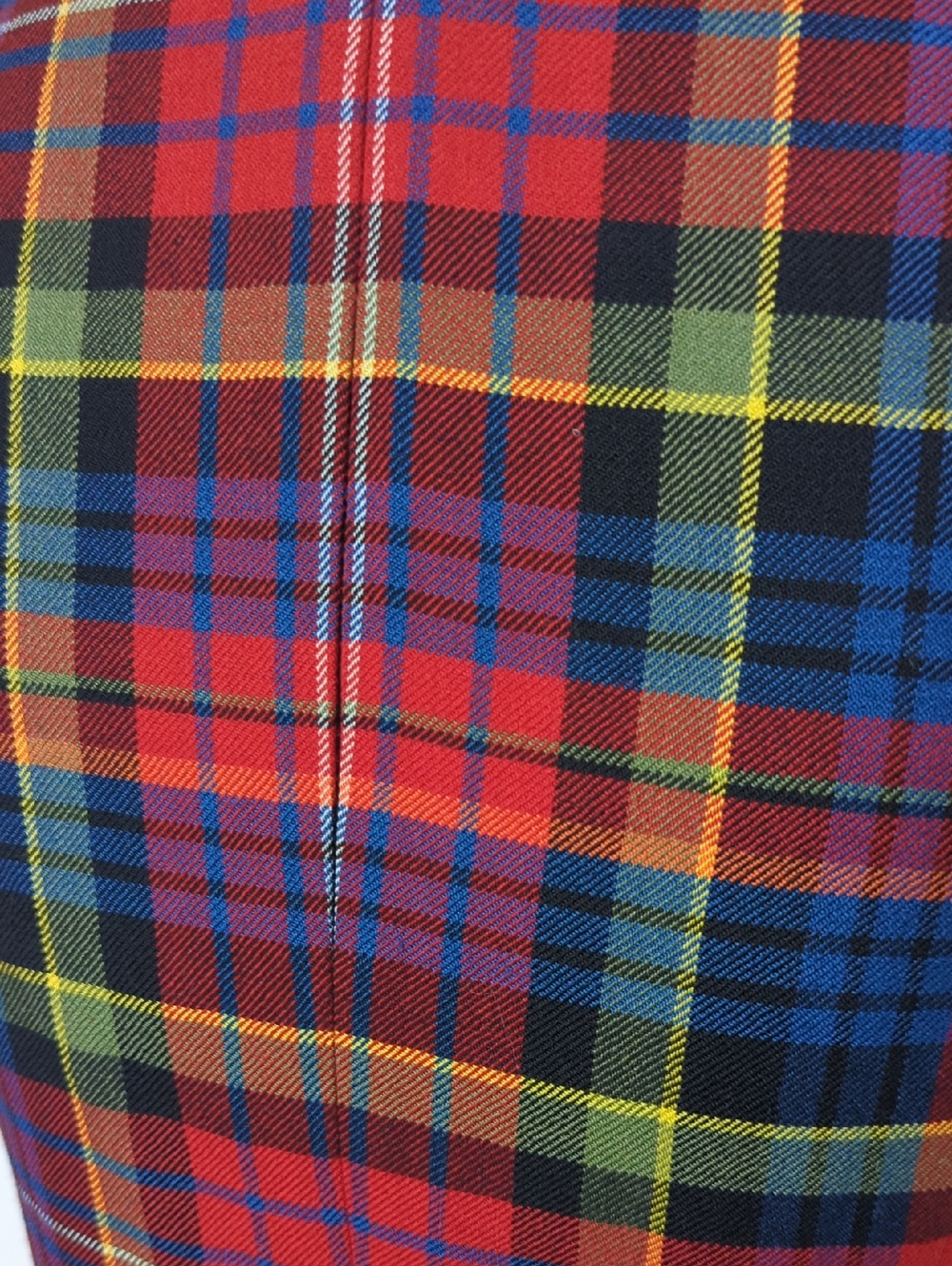 Vintage Brooks Brother Red Plaid Short Sleeve Fit-and-Flare Wool Dress - Picture 7 of 10